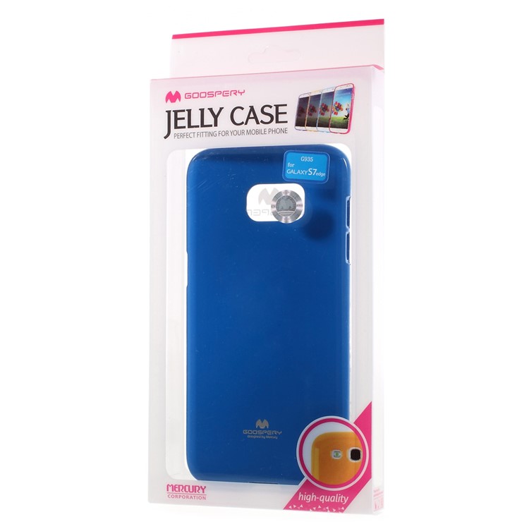 MERCURY GOOSPERY Flash Powder TPU Case for Samsung Galaxy S7 edge - Dark Blue-6
