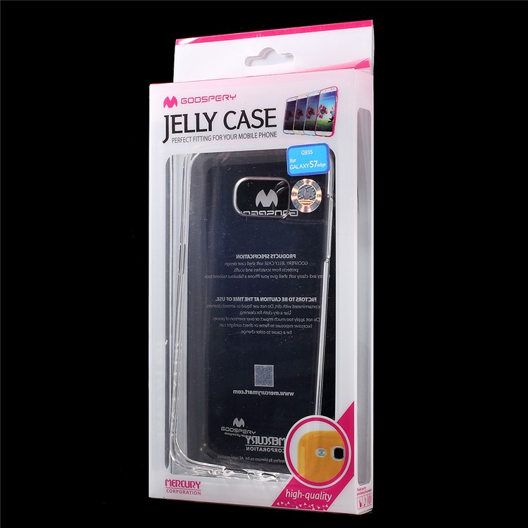 MERCURY GOOSPERY Glossy TPU Cover for Samsung Galaxy S7 edge G935 - Transparent-6