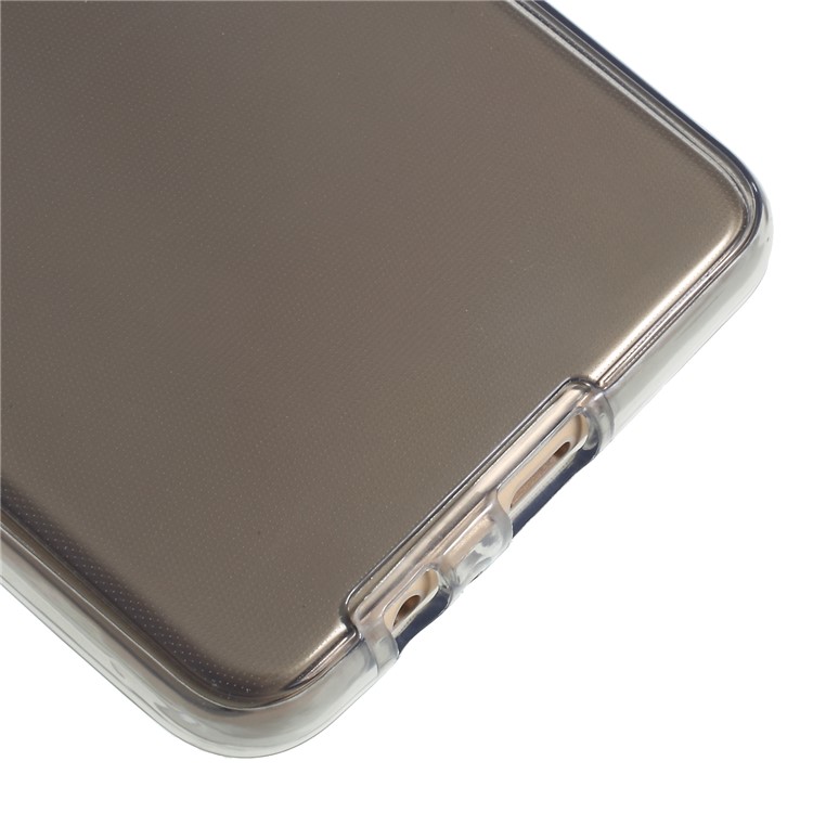 Duas Peças Frente + Volta Caso TPU Para Samsung Galaxy A8 + (2018) - Cinzento-6