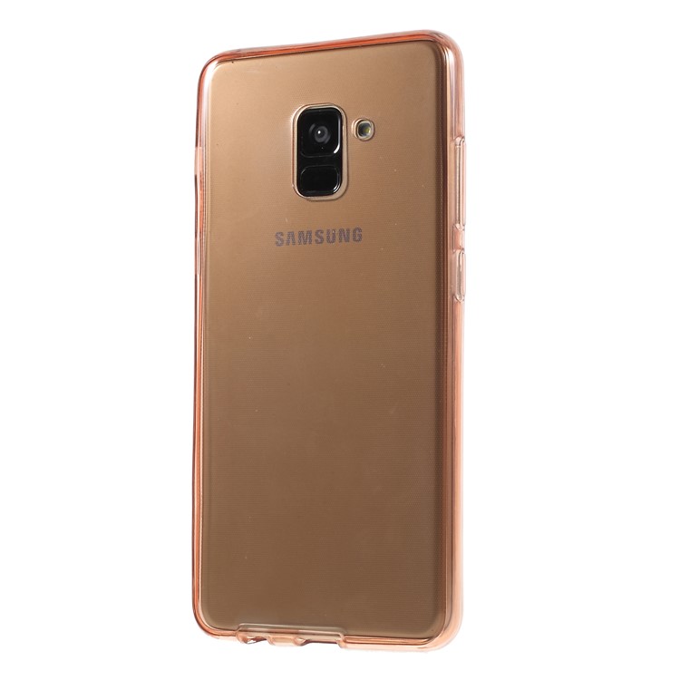 Two Pieces Front + Back TPU Cover Case for Samsung Galaxy A8+ (2018) - Rose Gold-3