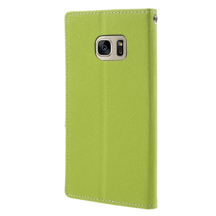 MERCURY GOOSPERY Wallet Leather Case for Samsung Galaxy S7 - Green-2