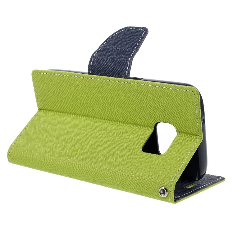 MERCURY GOOSPERY Wallet Leather Case for Samsung Galaxy S7 - Green-5