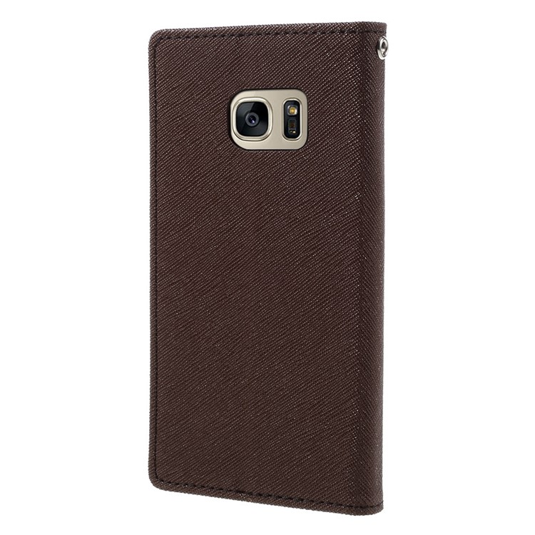 MERCURY GOOSPERY Leather Case Protector for Samsung Galaxy S7 - Brown-2
