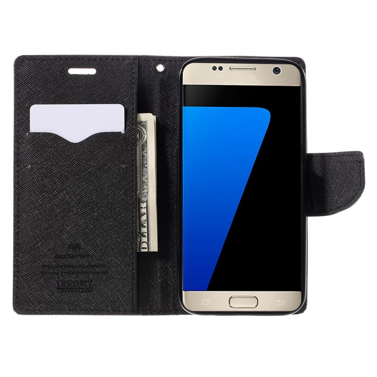 MERCURY GOOSPERY Leather Case Protector for Samsung Galaxy S7 - Brown-6