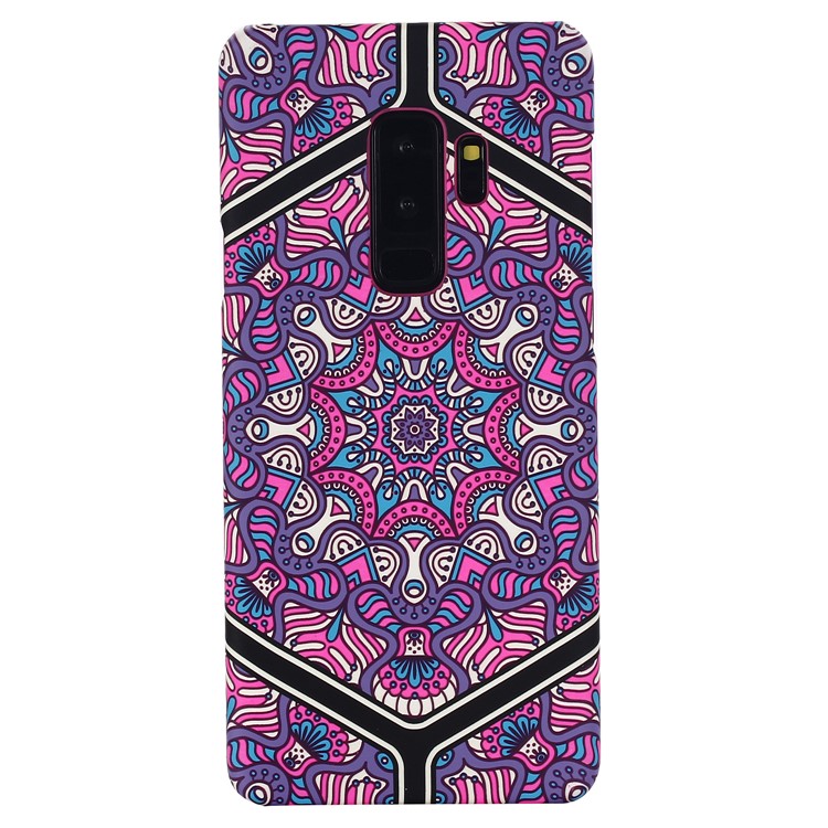 Ethnic Style Embossment Luminous Matte TPU Phone Case for Samsung Galaxy S9+ SM-G965 - Style 1-1