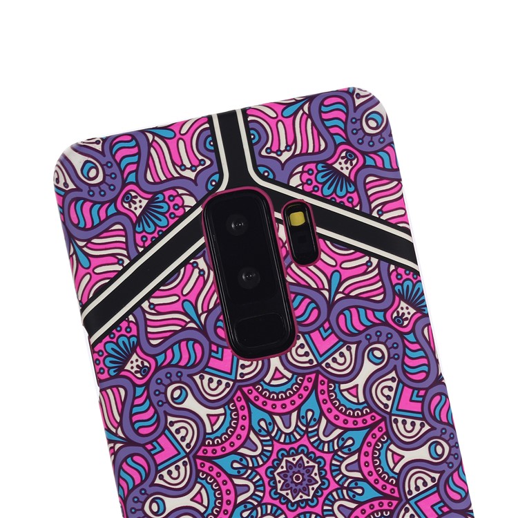 Ethnic Style Embossment Luminous Matte TPU Phone Case for Samsung Galaxy S9+ SM-G965 - Style 1-3