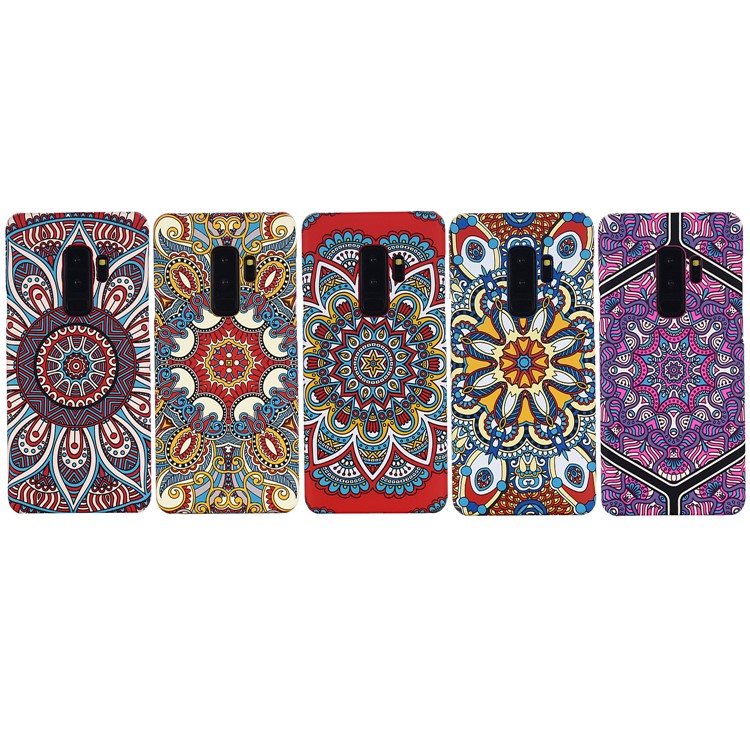 Ethnic Style Embossment Luminous Matte TPU Phone Case for Samsung Galaxy S9+ SM-G965 - Style 1-6