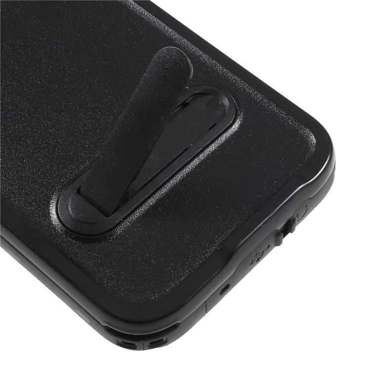 REDPEPPER Dustproof Snowproof Waterproof TPU + PC Cover with Kickstand for Samsung Galaxy S9 SM-G960 - Black-7