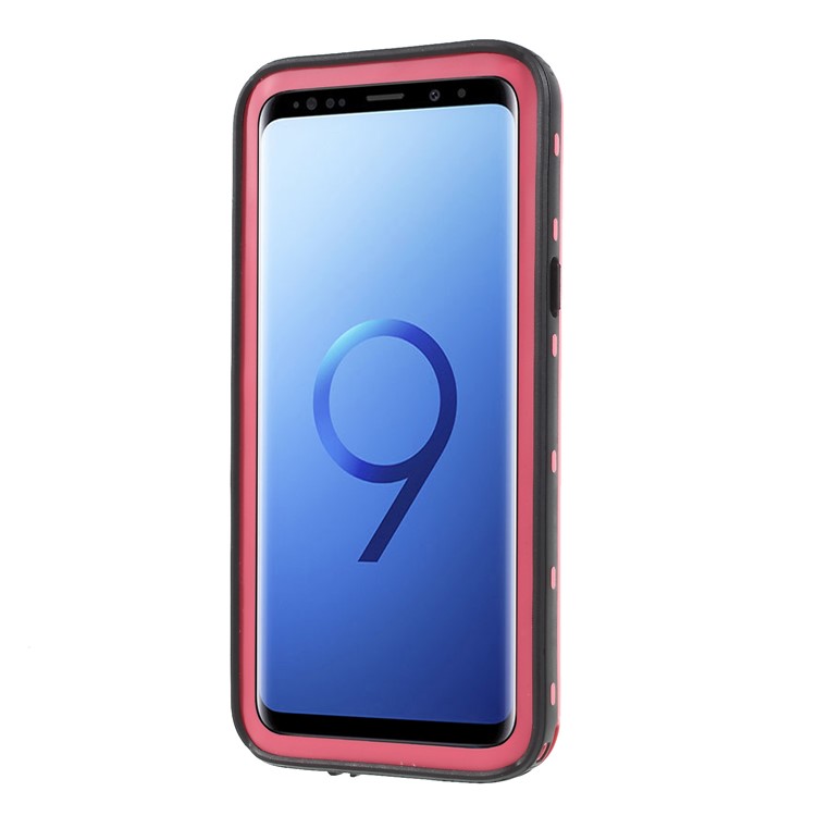 REDPEPPER Dustproof Snowproof Waterproof TPU + PC Shell with Kickstand for Samsung Galaxy S9 SM-G960 - Rose-2