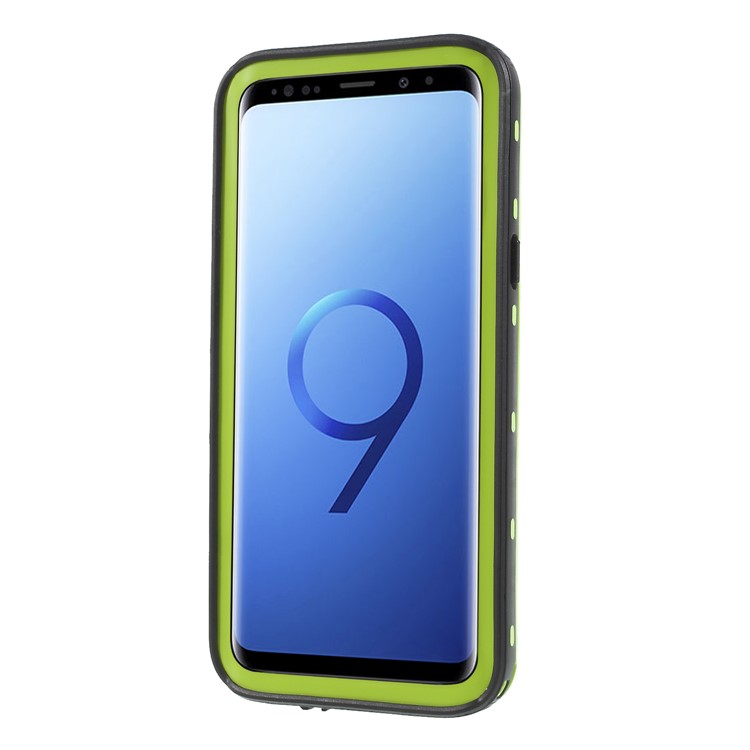 REDPEPPER Dustproof Snowproof Waterproof TPU + PC Casing with Kickstand for Samsung Galaxy S9 SM-G960 - Green-2