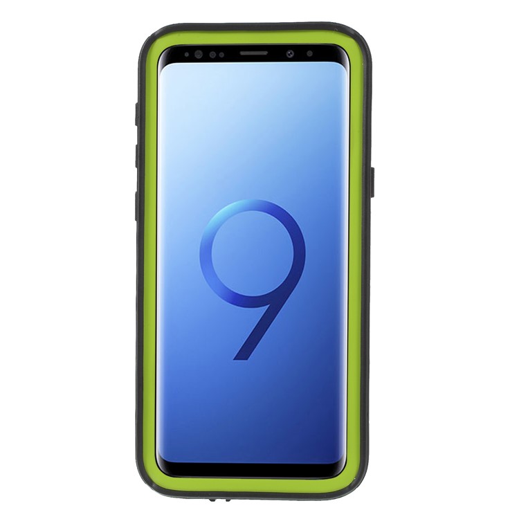 REDPEPPER Dustproof Snowproof Waterproof TPU + PC Casing with Kickstand for Samsung Galaxy S9 SM-G960 - Green-3
