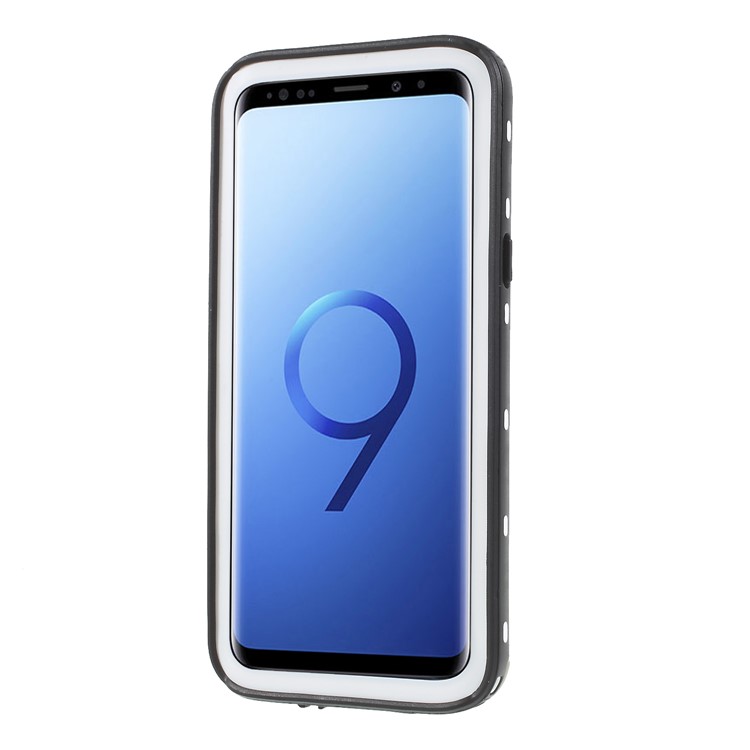 REDPEPPER Dustproof Snowproof Waterproof TPU + Plastic Case with Kickstand for Samsung Galaxy S9 SM-G960 - White-2