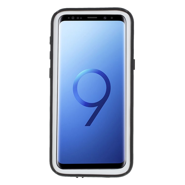 REDPEPPER Dustproof Snowproof Waterproof TPU + Plastic Case with Kickstand for Samsung Galaxy S9 SM-G960 - White-3