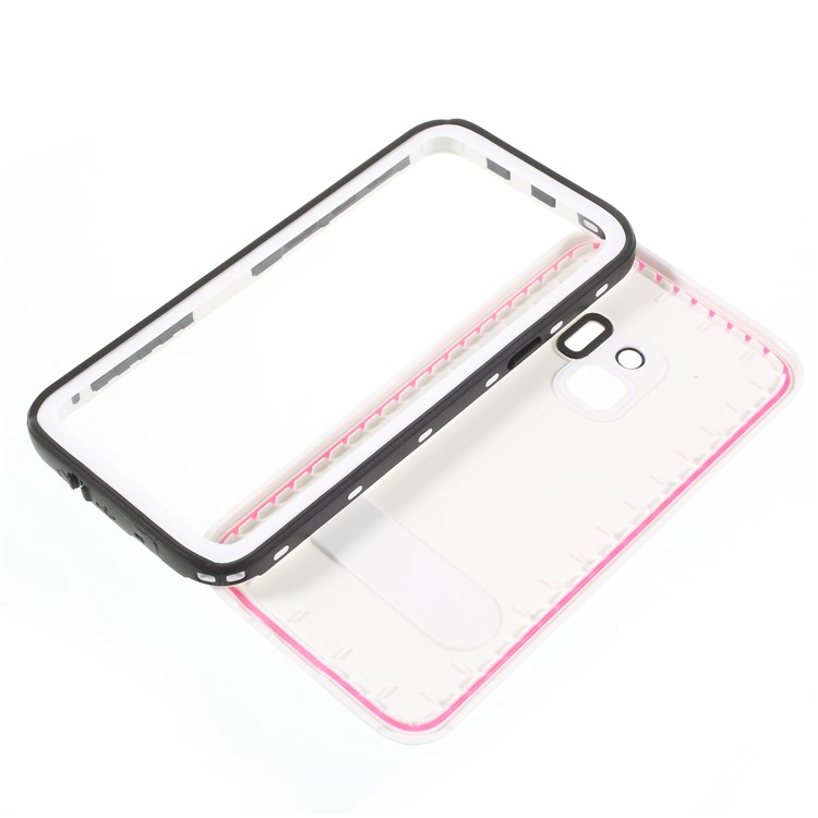 REDPEPPER Dustproof Snowproof Waterproof TPU + Plastic Case with Kickstand for Samsung Galaxy S9 SM-G960 - White-7