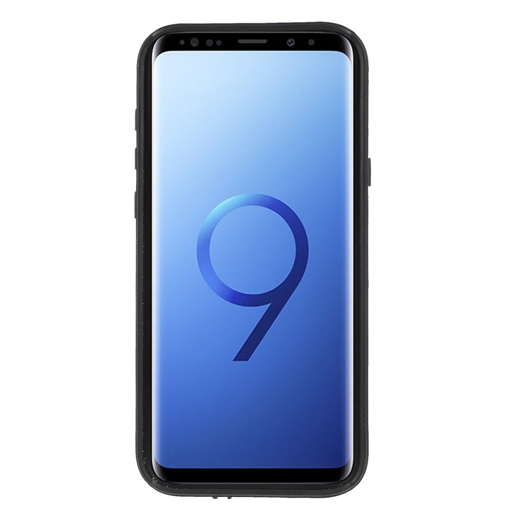 REDPEPPER Dustproof Snowproof Waterproof TPU + PC Cover with Kickstand for Samsung Galaxy S9+ SM-G965 - Black-3