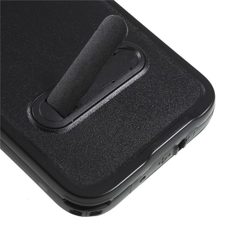 REDPEPPER Dustproof Snowproof Waterproof TPU + PC Cover with Kickstand for Samsung Galaxy S9+ SM-G965 - Black-7