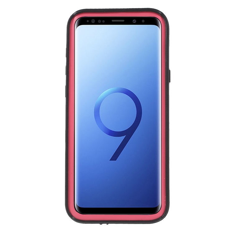 REDPEPPER Dustproof Snowproof Waterproof TPU + Plastic Case with Kickstand for Samsung Galaxy S9 Plus SM-G965 - Rose-3