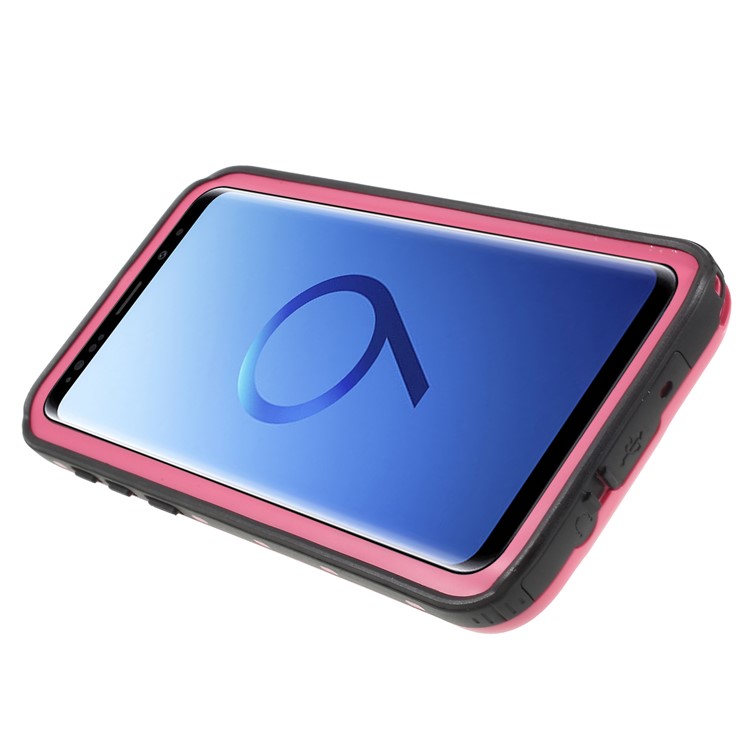 REDPEPPER Dustproof Snowproof Waterproof TPU + Plastic Case with Kickstand for Samsung Galaxy S9 Plus SM-G965 - Rose-5