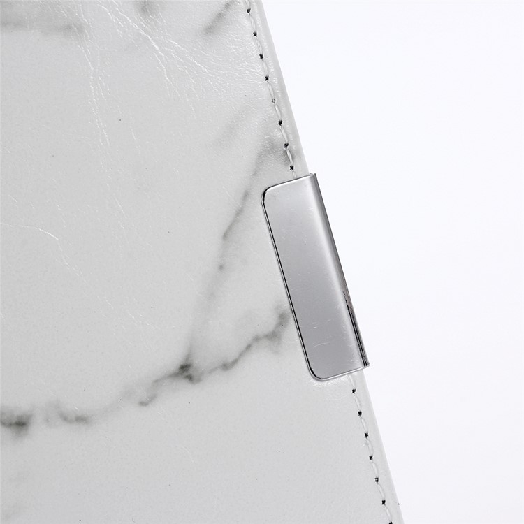 Marble Grain Wallet Leather Stand Cover for Samsung Galaxy S9+ SM-G965 - White-7