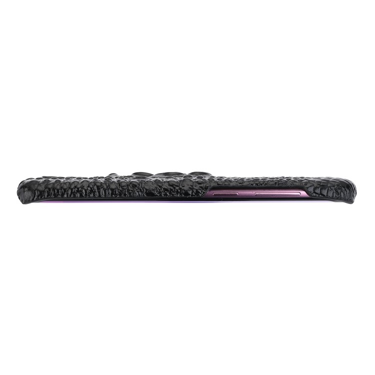 Crocodile Texture Genuine Leather Coated Plastic Mobile Phone Case for Samsung Galaxy S9+ G965 - Black-11