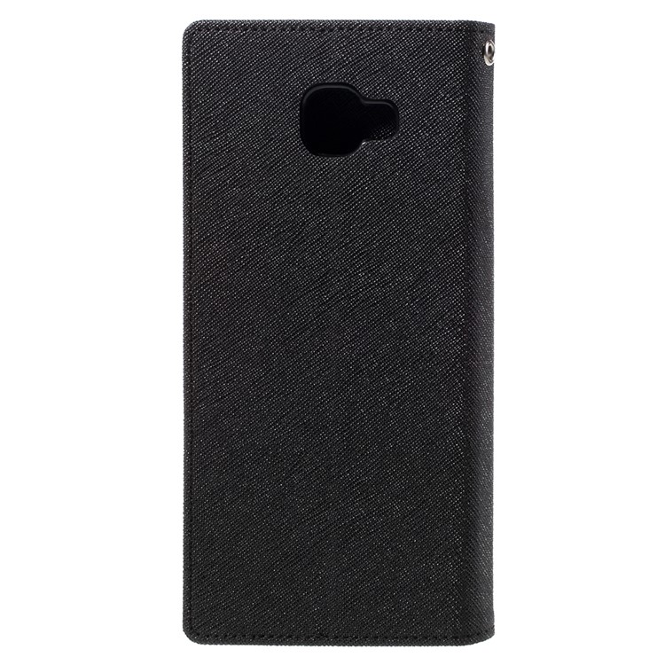 MERCURY GOOSPERY Leather Wallet Case for Samsung Galaxy A9 (2016) - Black-2