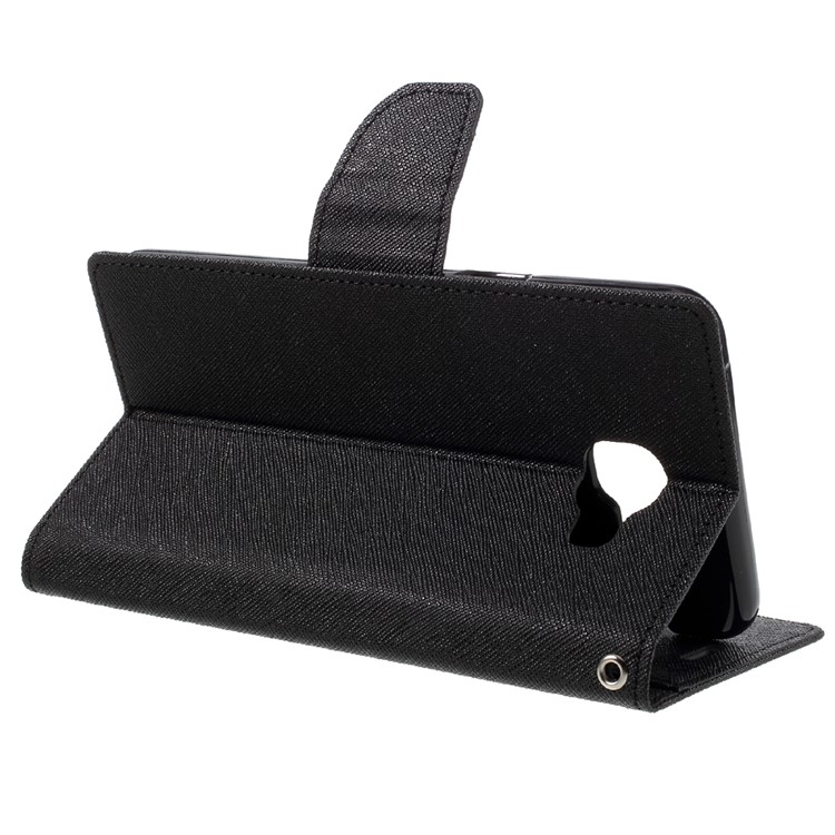 MERCURY GOOSPERY Leather Wallet Case for Samsung Galaxy A9 (2016) - Black-5