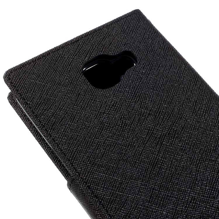 MERCURY GOOSPERY Leather Wallet Case for Samsung Galaxy A9 (2016) - Black-8