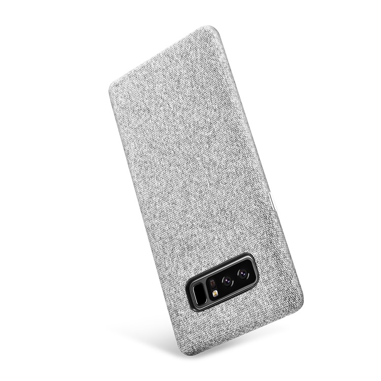 XOOMZ Cloth Coated PC Mobile Phone Cover Shell for Samsung Galaxy Note 8 SM-N950 - Grey-10