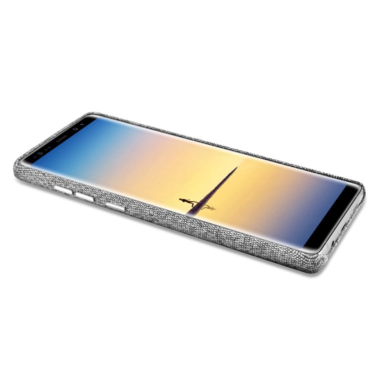 XOOMZ Cloth Coated PC Mobile Phone Cover Shell for Samsung Galaxy Note 8 SM-N950 - Grey-11