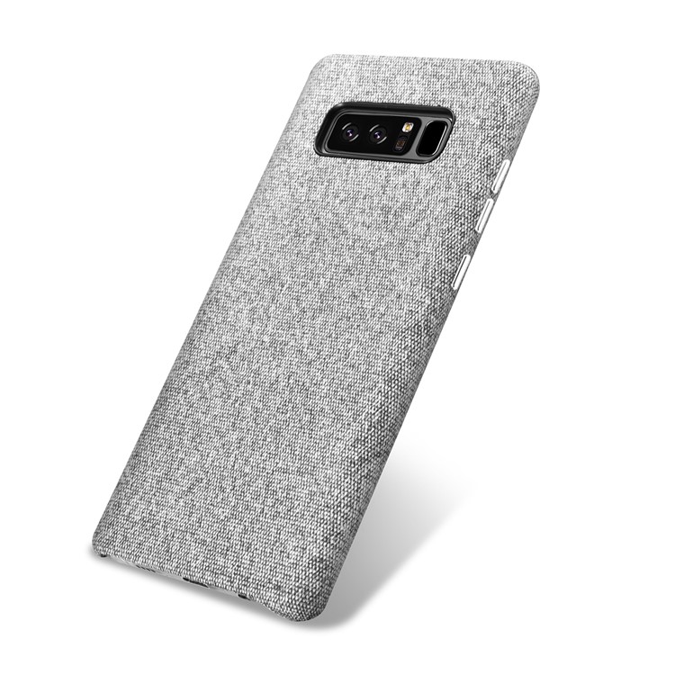 XOOMZ Cloth Coated PC Mobile Phone Cover Shell for Samsung Galaxy Note 8 SM-N950 - Grey-8
