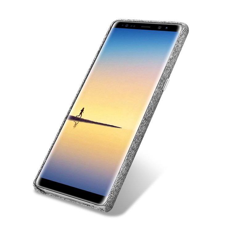 XOOMZ Cloth Coated PC Mobile Phone Cover Shell for Samsung Galaxy Note 8 SM-N950 - Grey-9