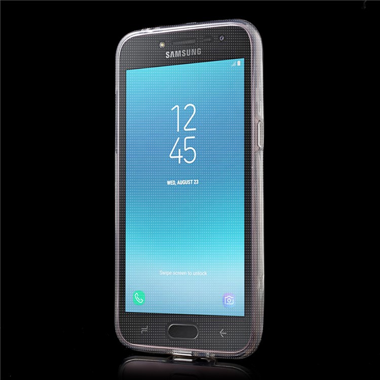 2-in-1 Touchable TPU Protective Shell (Front + Back) for Samsung Galaxy J2 Pro 2018 - Transparent-2