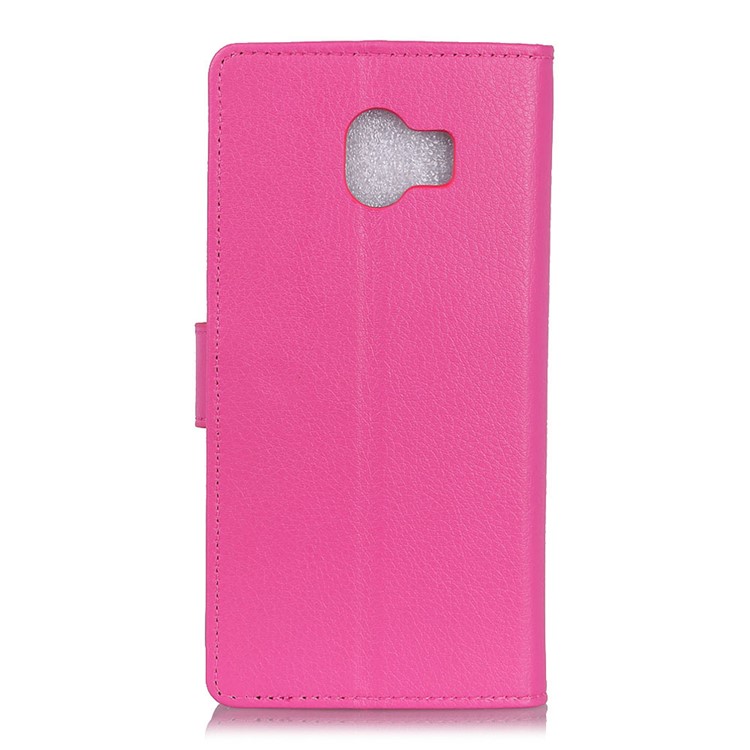 Litchi Skin Wallet Leather Stand Phone Casing for Samsung Galaxy J4 (2018) - Rose-5