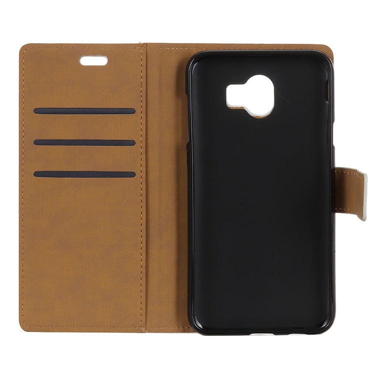 Wallet Leather Stand Case for Samsung Galaxy J4 (2018) - Black-7