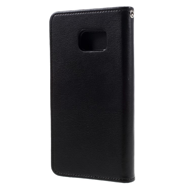 MERCURY GOOSPERY Rich Diary Leather Case for Samsung Galaxy S7 - Black-2