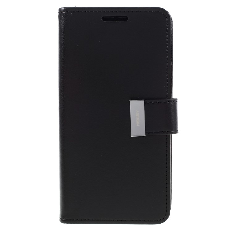 MERCURY GOOSPERY Rich Diary Leather Case for Samsung Galaxy S7 - Black-3