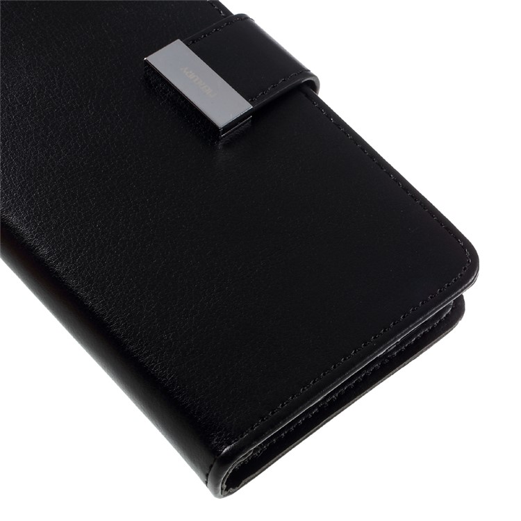 MERCURY GOOSPERY Rich Diary Leather Case for Samsung Galaxy S7 - Black-7