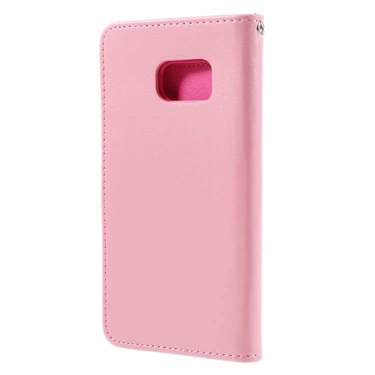 MERCURY GOOSPERY Rich Diary Leather Case for Samsung Galaxy S7 - Pink-2