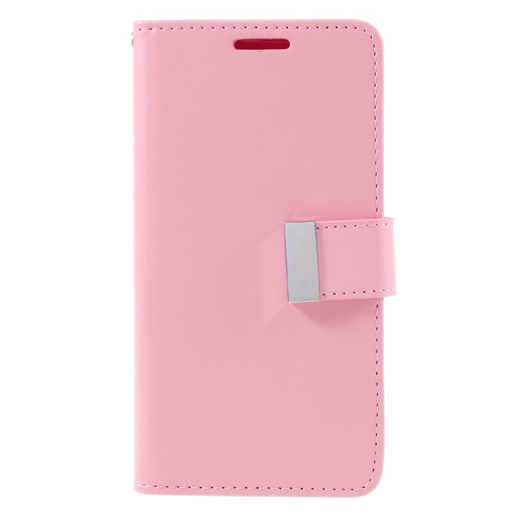 MERCURY GOOSPERY Rich Diary Leather Case for Samsung Galaxy S7 - Pink-3