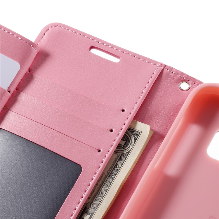 MERCURY GOOSPERY Rich Diary Leather Case for Samsung Galaxy S7 - Pink-7