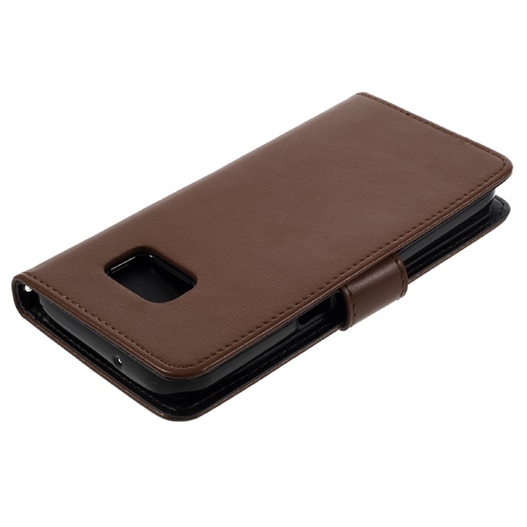 MERCURY GOOSPERY Rich Diary Card Slots Leather Case for Samsung Galaxy S7 - Brown-4