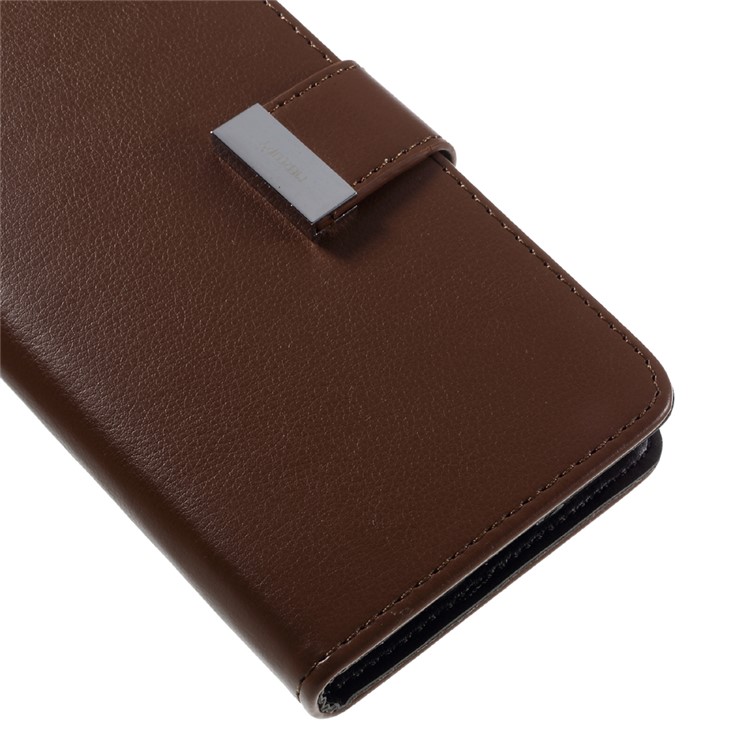 MERCURY GOOSPERY Rich Diary Card Slots Leather Case for Samsung Galaxy S7 - Brown-7