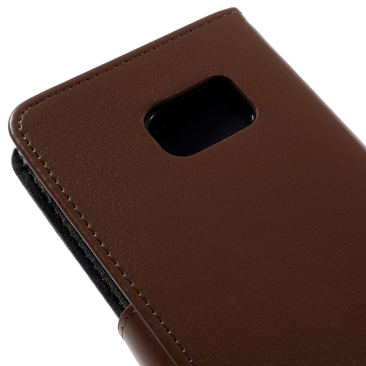 MERCURY GOOSPERY Rich Diary Card Slots Leather Case for Samsung Galaxy S7 - Brown-8
