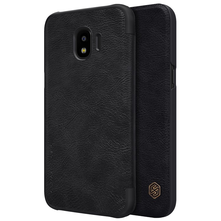 NILLKIN Qin Series PU Leather Card Holder Phone Case for Samsung Galaxy J2 Pro 2018 - Black