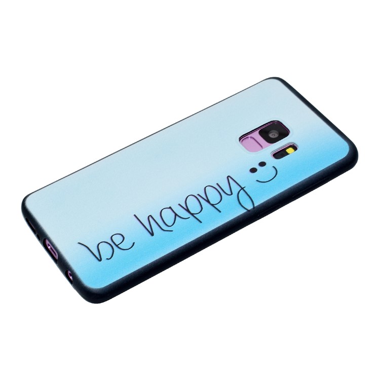 Pattern Printing TPU Case for Samsung Galaxy S9 SM-G960 - Be Happy-3