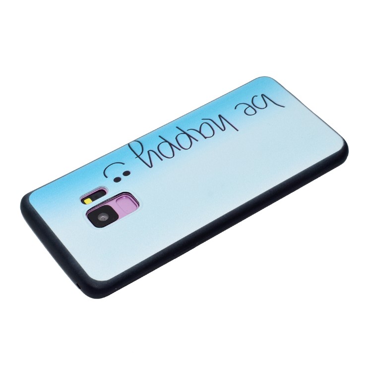 Pattern Printing TPU Case for Samsung Galaxy S9 SM-G960 - Be Happy-4