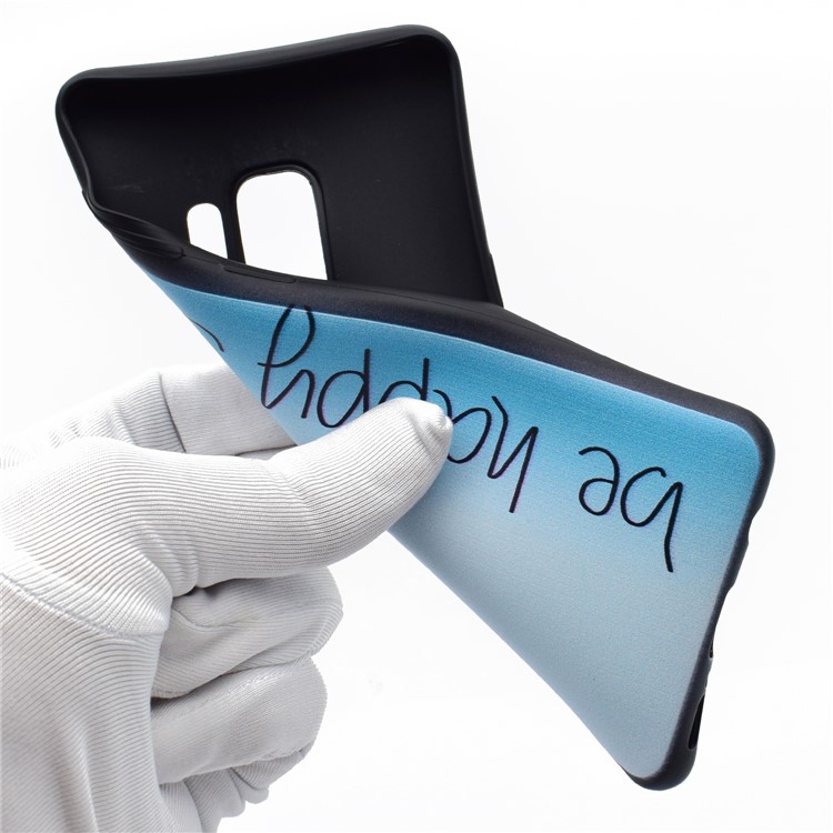 Pattern Printing TPU Case for Samsung Galaxy S9 SM-G960 - Be Happy-5