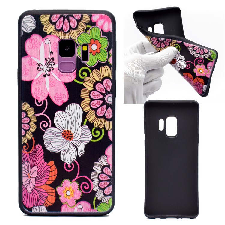 

Pattern Printing TPU Cover Shell Case for Samsung Galaxy S9 SM-G960 - Vivid Flowers, Galaxy S9