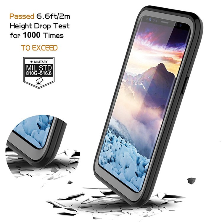 Full Body Rugged Drop-poof Scratch Resistant Clear TPU Case for Samsung Galaxy S9 SM-G960 with Screen Protector-5