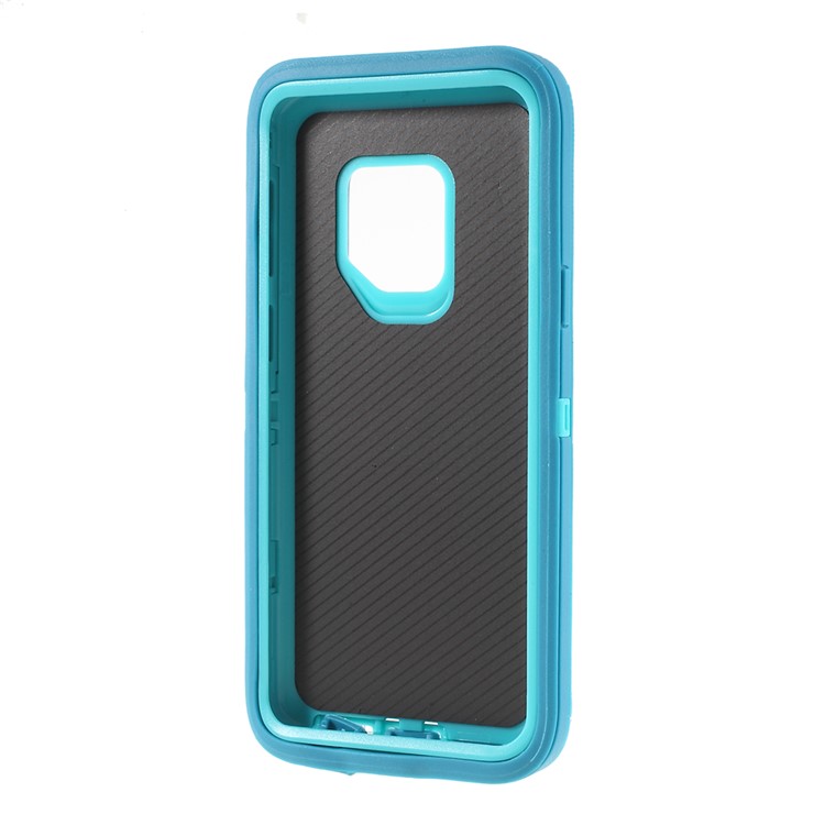 3-piece Shockproof Drop-proof Dust-proof PC Silicone Protector Case for Samsung Galaxy S9 G960 - Blue-5